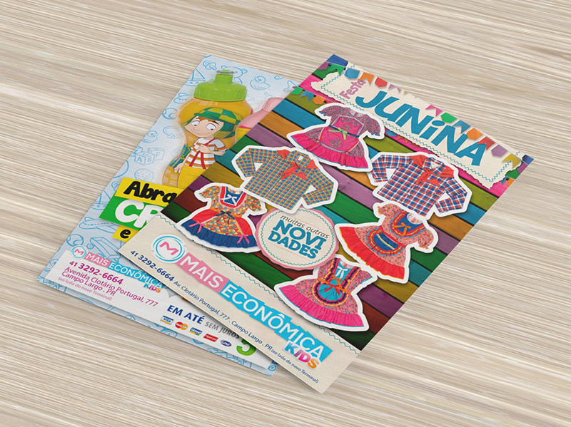 Folder . Mais Econômica Kids