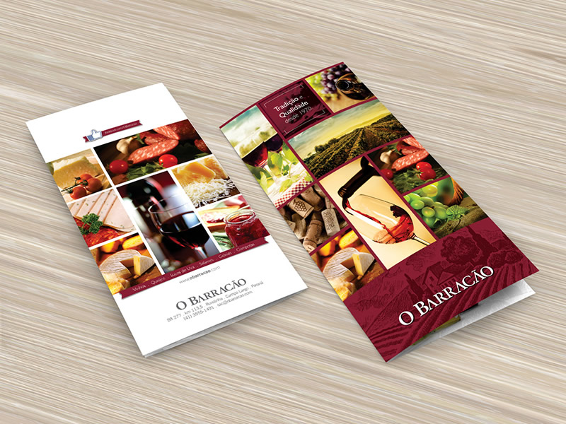 Cardápio  . O Barracão