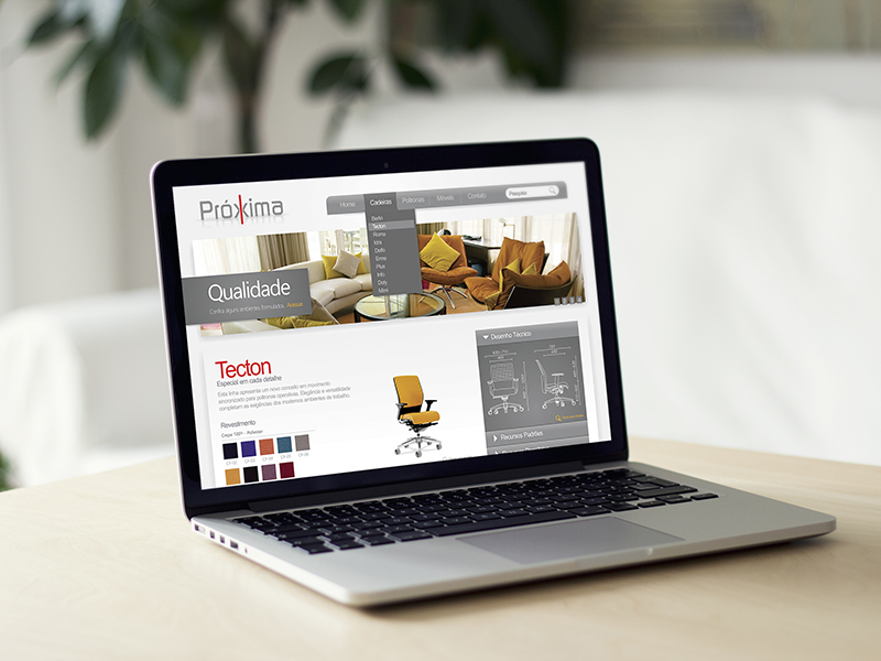 Layout Site . Próxima Mobília